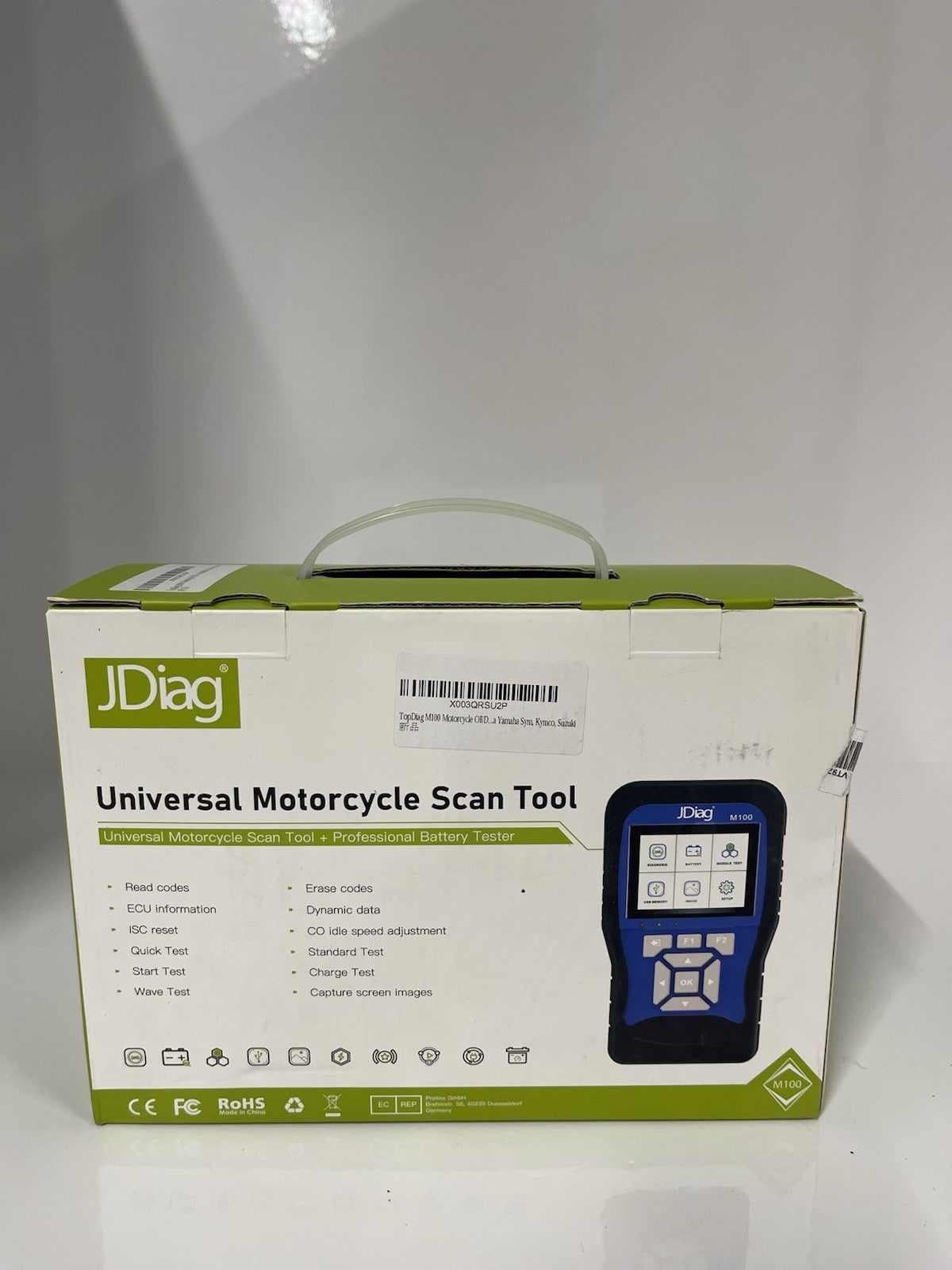 JDiag M100 Moto Scanner Universal Motorcycle Scan Tool Full Version