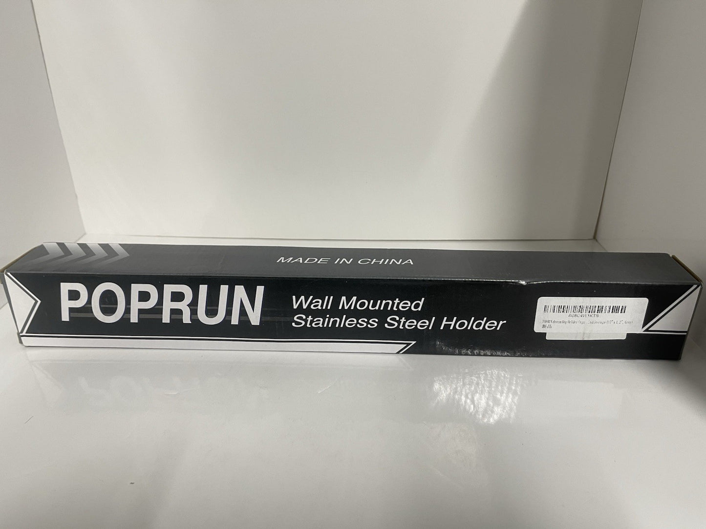 POPRUN wall mounted stainless steel holder (2 Boxes)