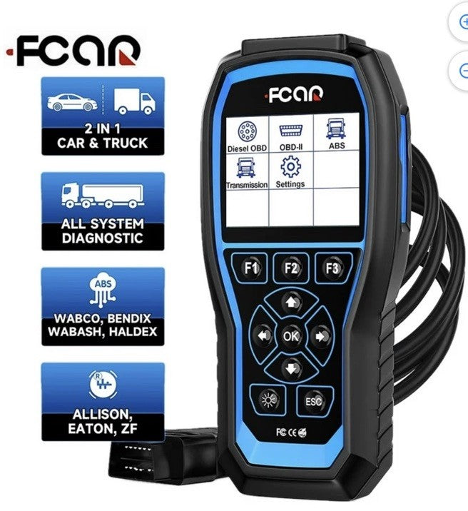 FCAR F507 Heavy Duty Truck Scanner All System Diesel OBD Diagnostic Tool ABS OIL