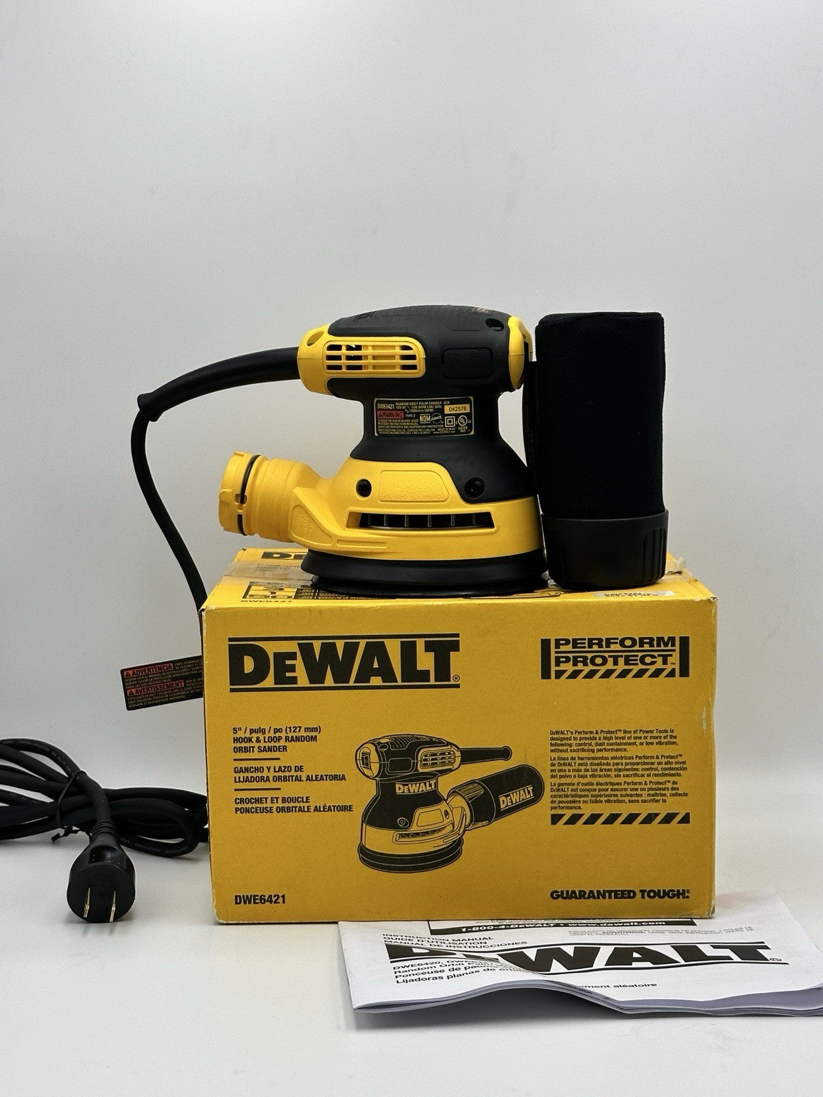 DEWALT 5-inch Corded Random Orbit Sander Model DWE6421K