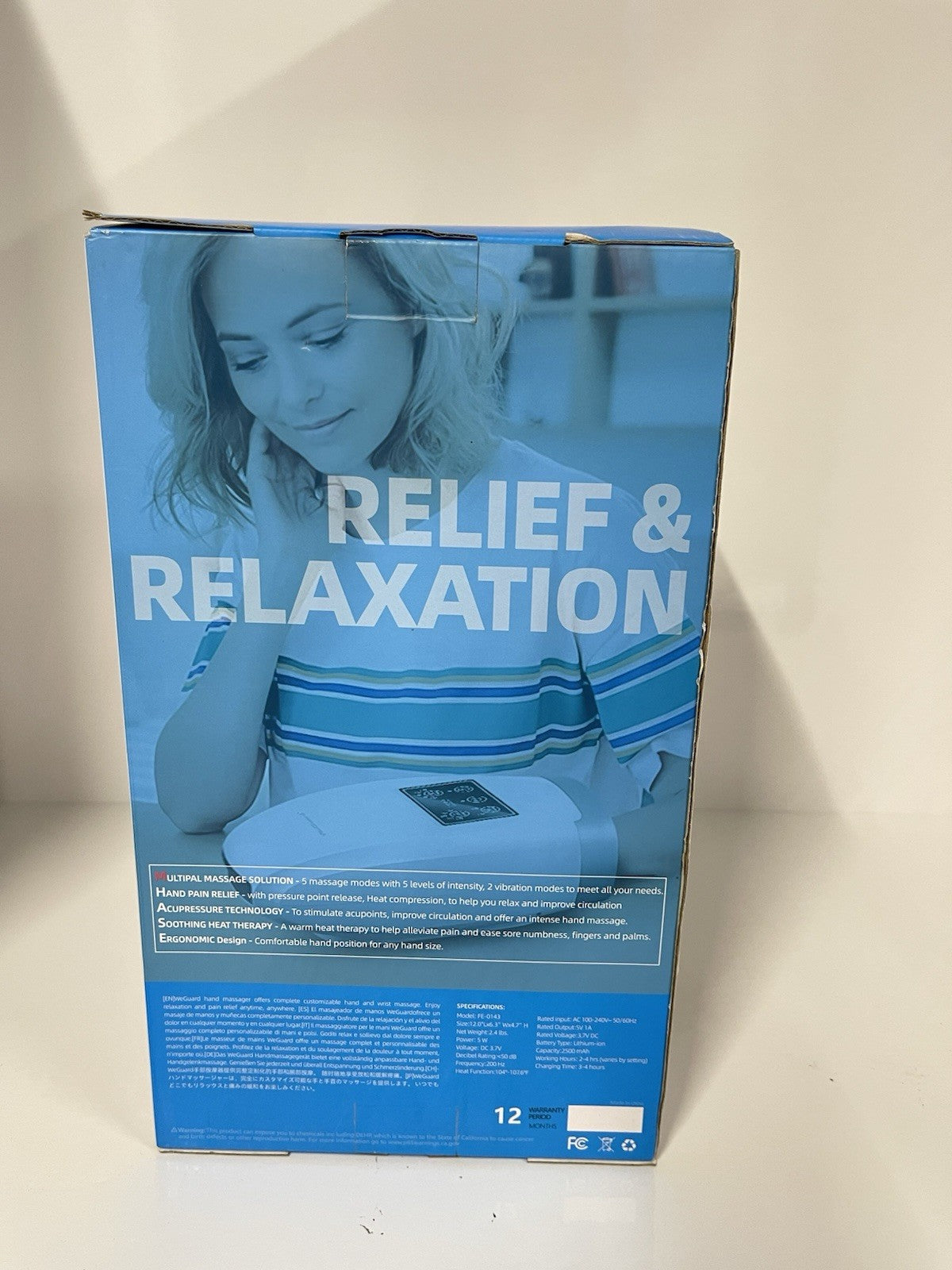 Weguard Hand Massager with Heat and Compression 5 Modes