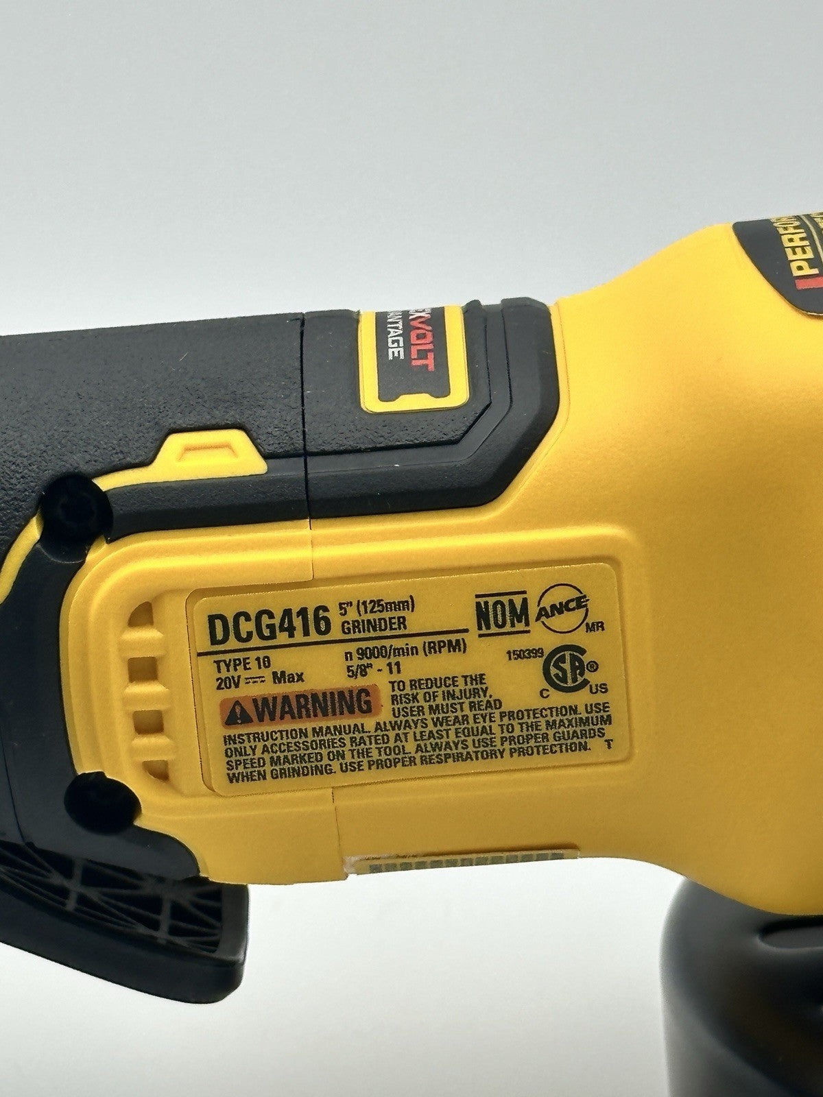 DeWalt DCG416B 20V XR Paddle Switch 5in Sag Bare