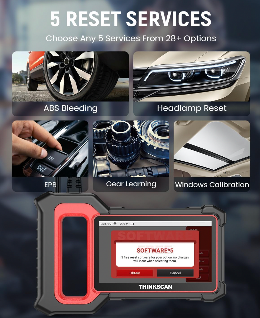 THINKCAR OBD2 Scanner, ThinkScan Plus S7 System Diagnostic Scan Tool