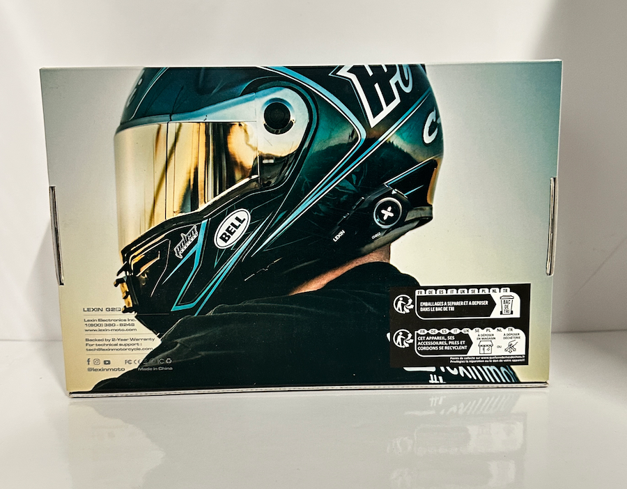 LEXIN G2P Motorcycle Helmet Communication Systems, Dual Pack