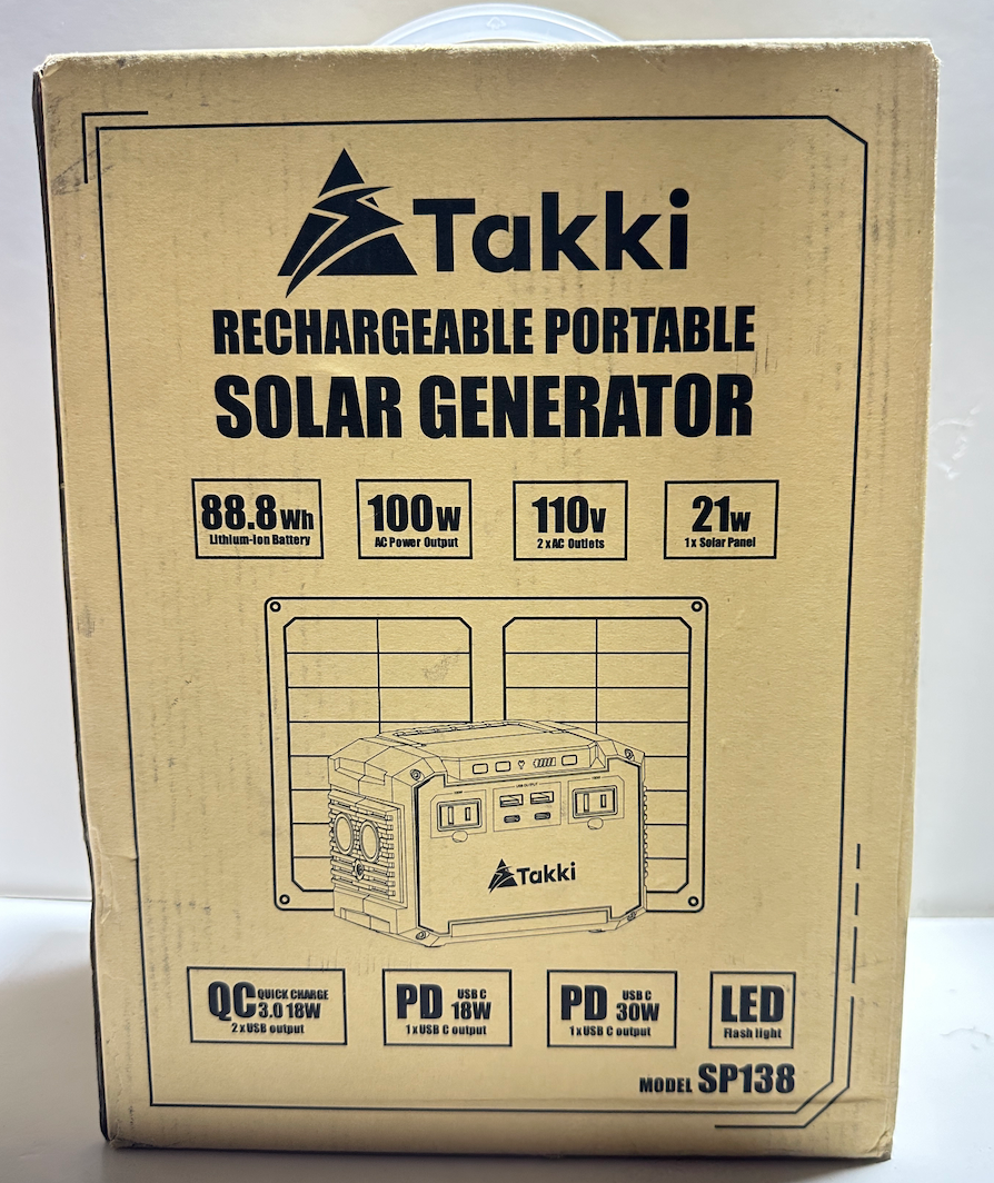 Takki 150W Peak Solar Generator with 21W Solar Panel (Brand New)