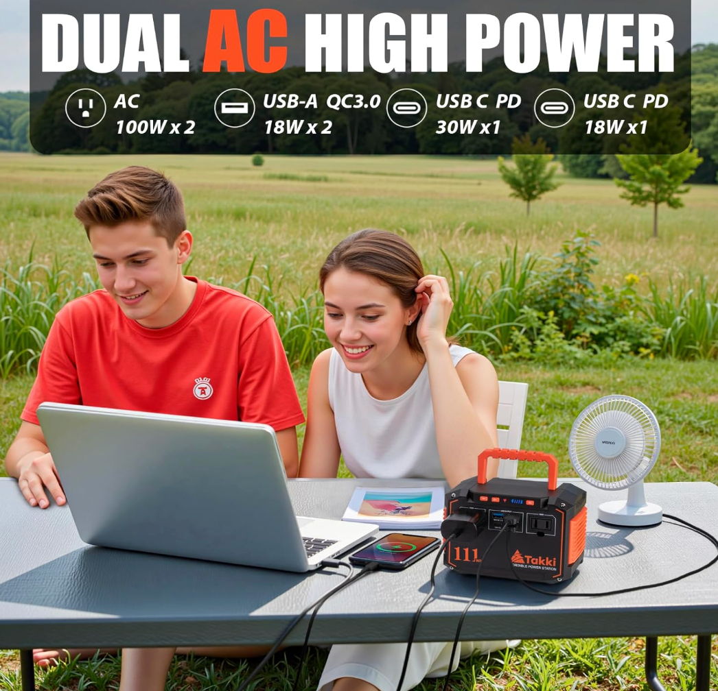 Takki 150W Peak Solar Generator with 30W Solar Panel (Brand New)