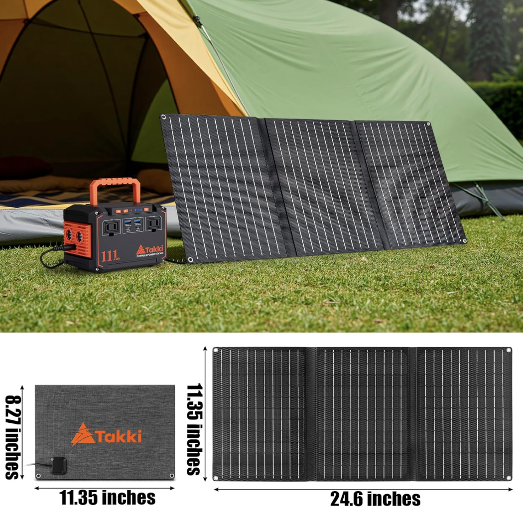 Takki 150W Peak Solar Generator with 30W Solar Panel (Brand New)