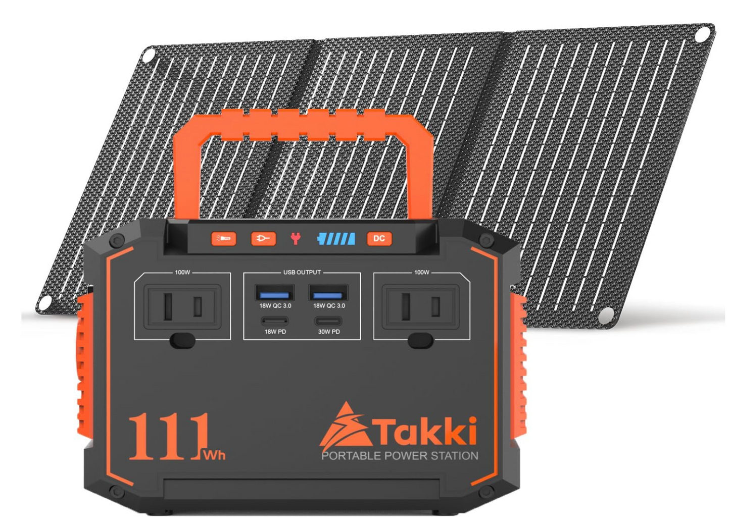 Takki 150W Peak Solar Generator with 30W Solar Panel (Brand New)