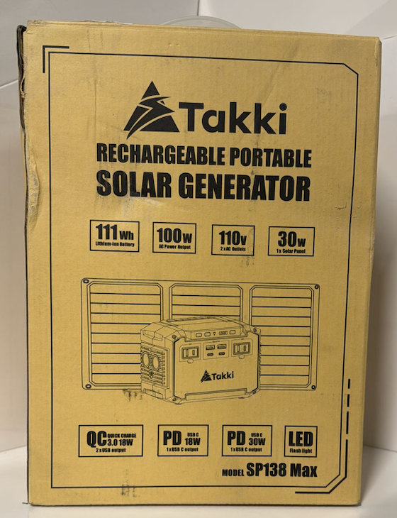 Takki 150W Peak Solar Generator with 30W Solar Panel (Brand New)