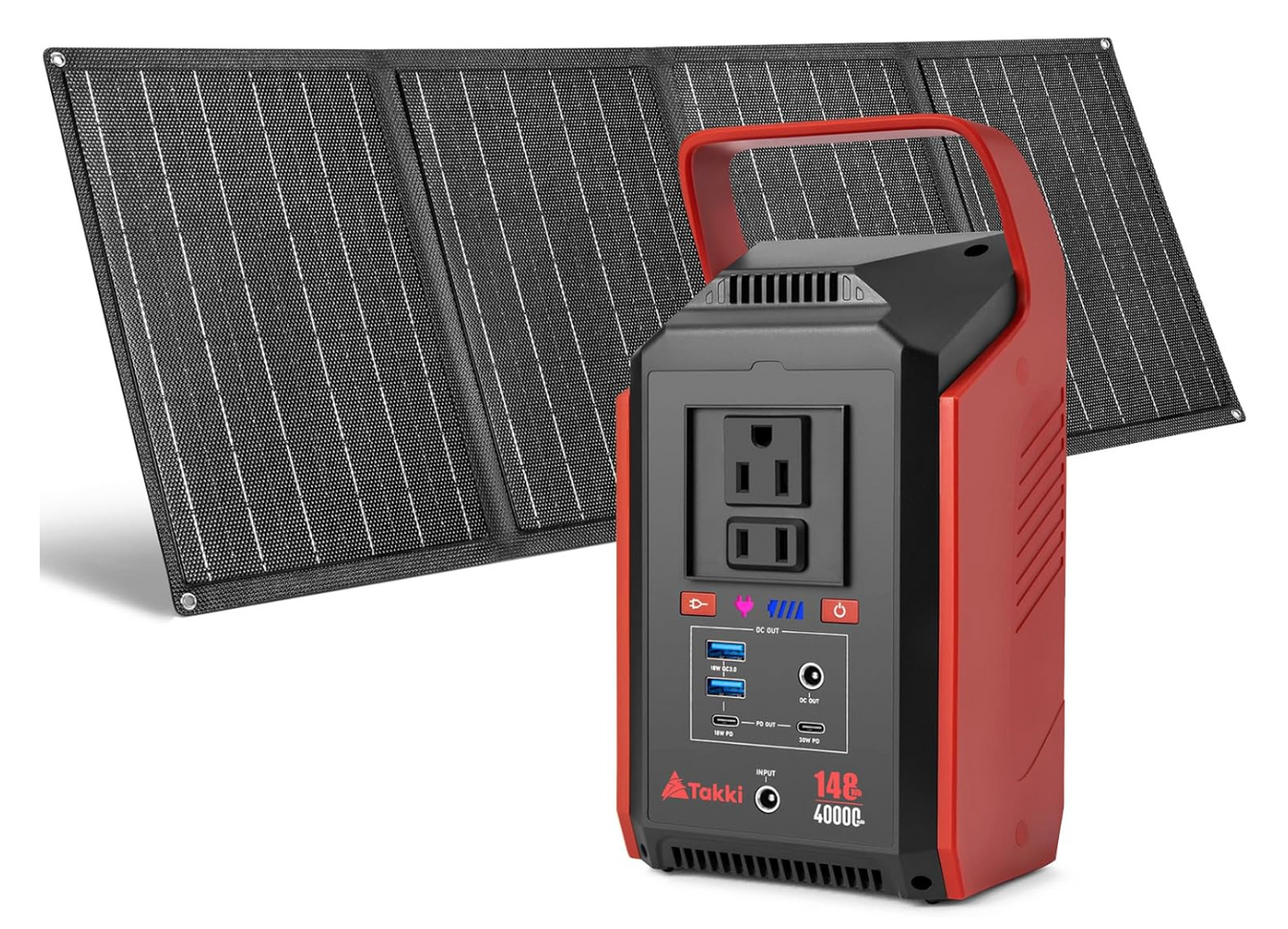 Takki 300W Peak Solar Generator 148Wh with 40W Solar Panel (Brand New)