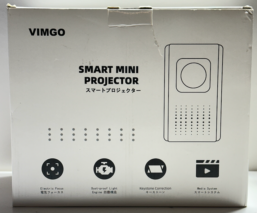 VIMGO P10 Smart Projector - Support 4K, Native 1080P HD