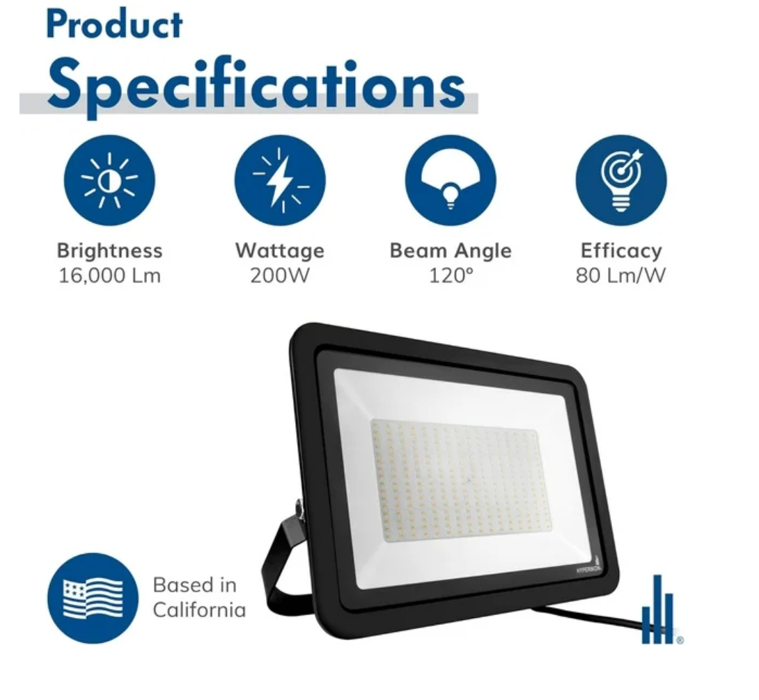Hyperikon LED Flood Light 200W
