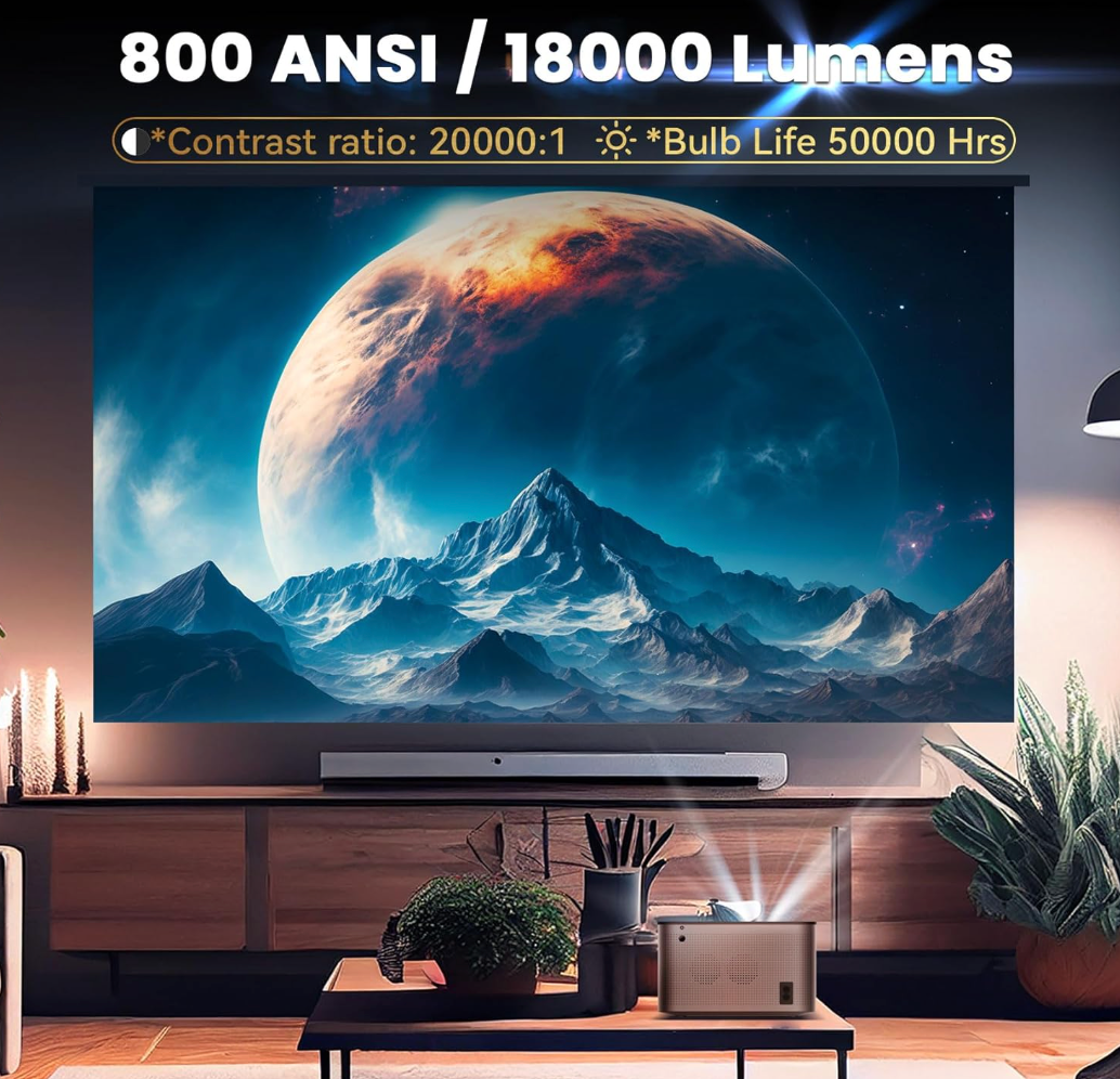 Native 1080P 4K Full HD Projector