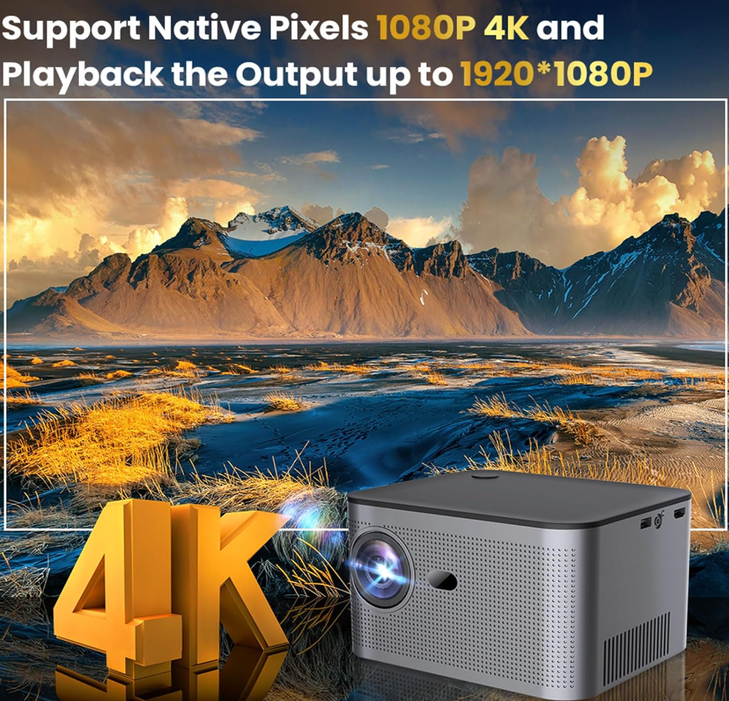Native 1080P 4K Full HD Projector