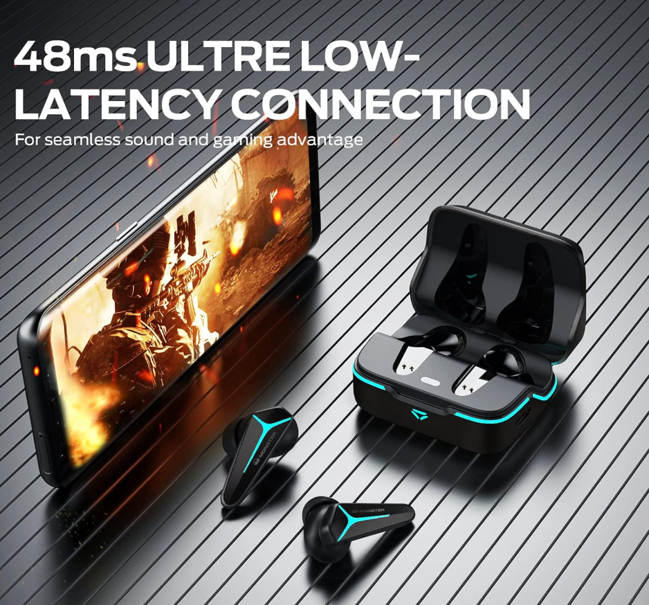 Monster Mission V1 TWS Gaming Earbuds