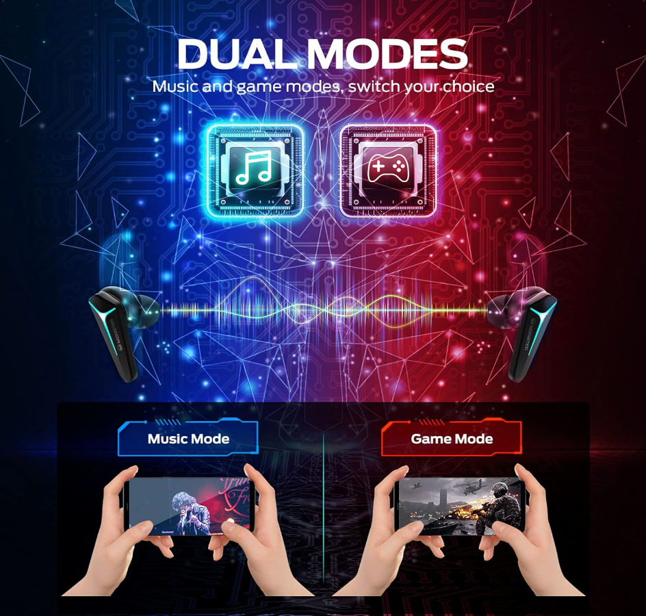 Monster Mission V1 TWS Gaming Earbuds