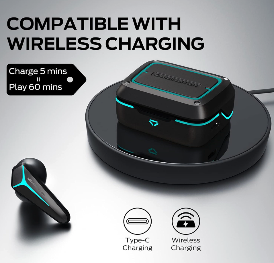 Monster Mission V1 TWS Gaming Earbuds