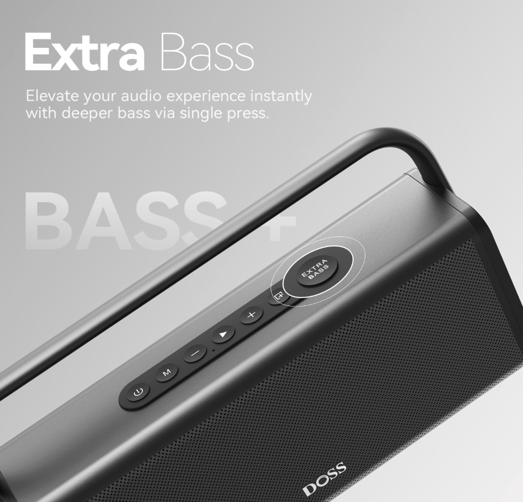 DOSS SoundBox XL Pro Bluetooth Speaker with 50W Powerful Stereo Sound