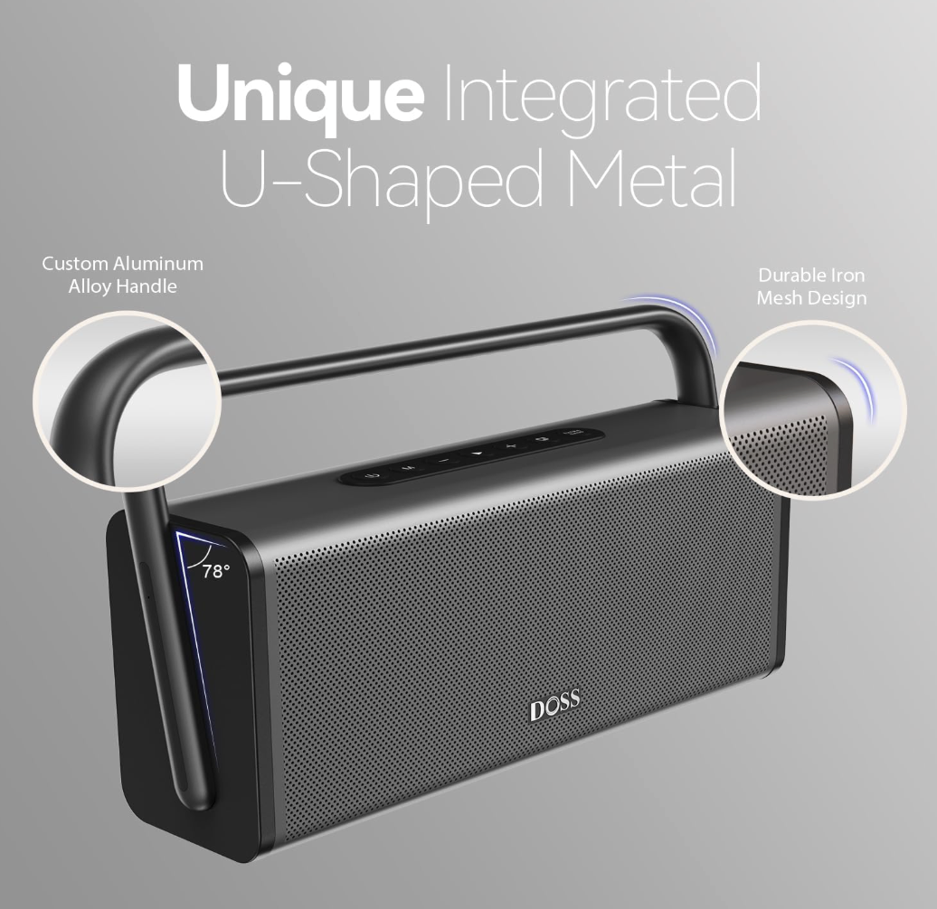 DOSS SoundBox XL Pro Bluetooth Speaker with 50W Powerful Stereo Sound