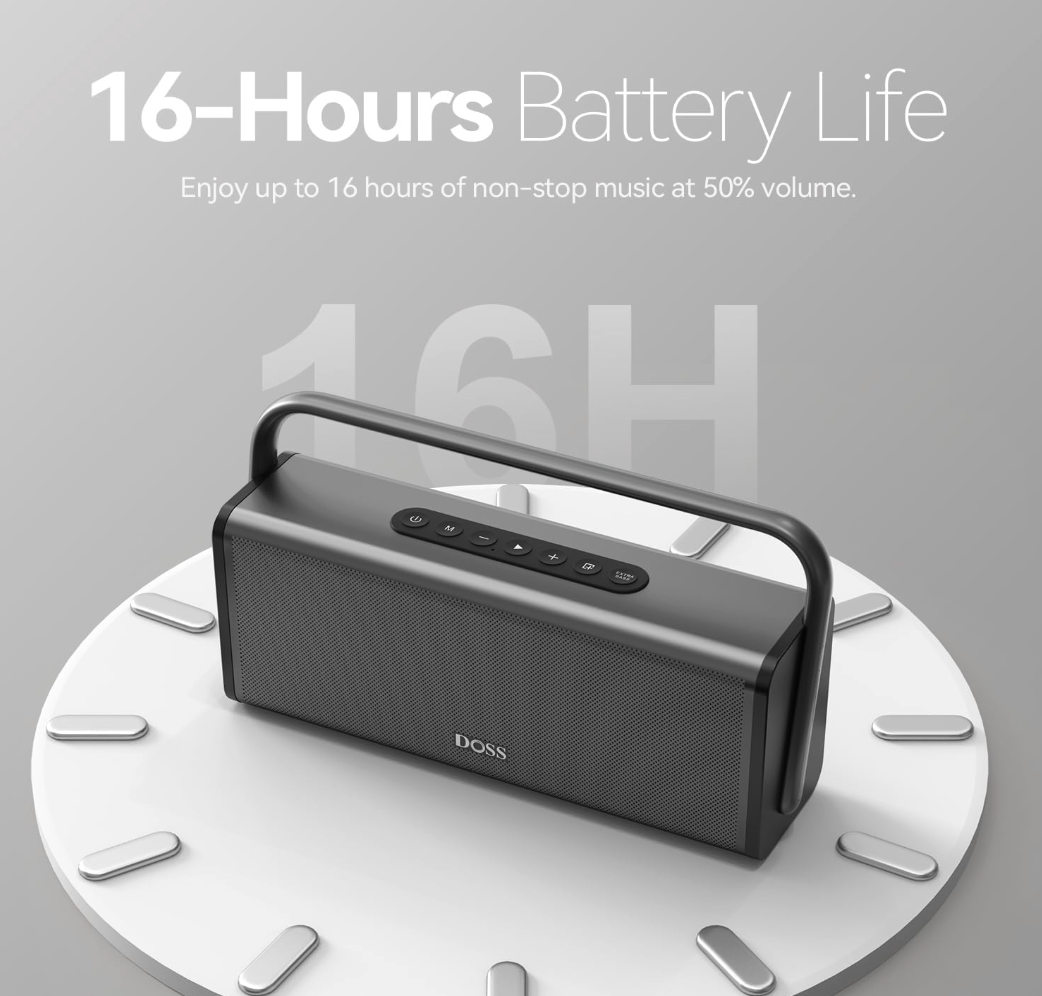 DOSS SoundBox XL Pro Bluetooth Speaker with 50W Powerful Stereo Sound