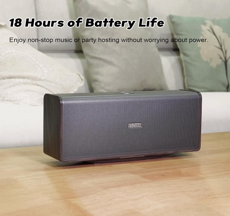 DOSS SoundBox Ultra Bluetooth Speaker with 2.1 Sound Channel Audio
