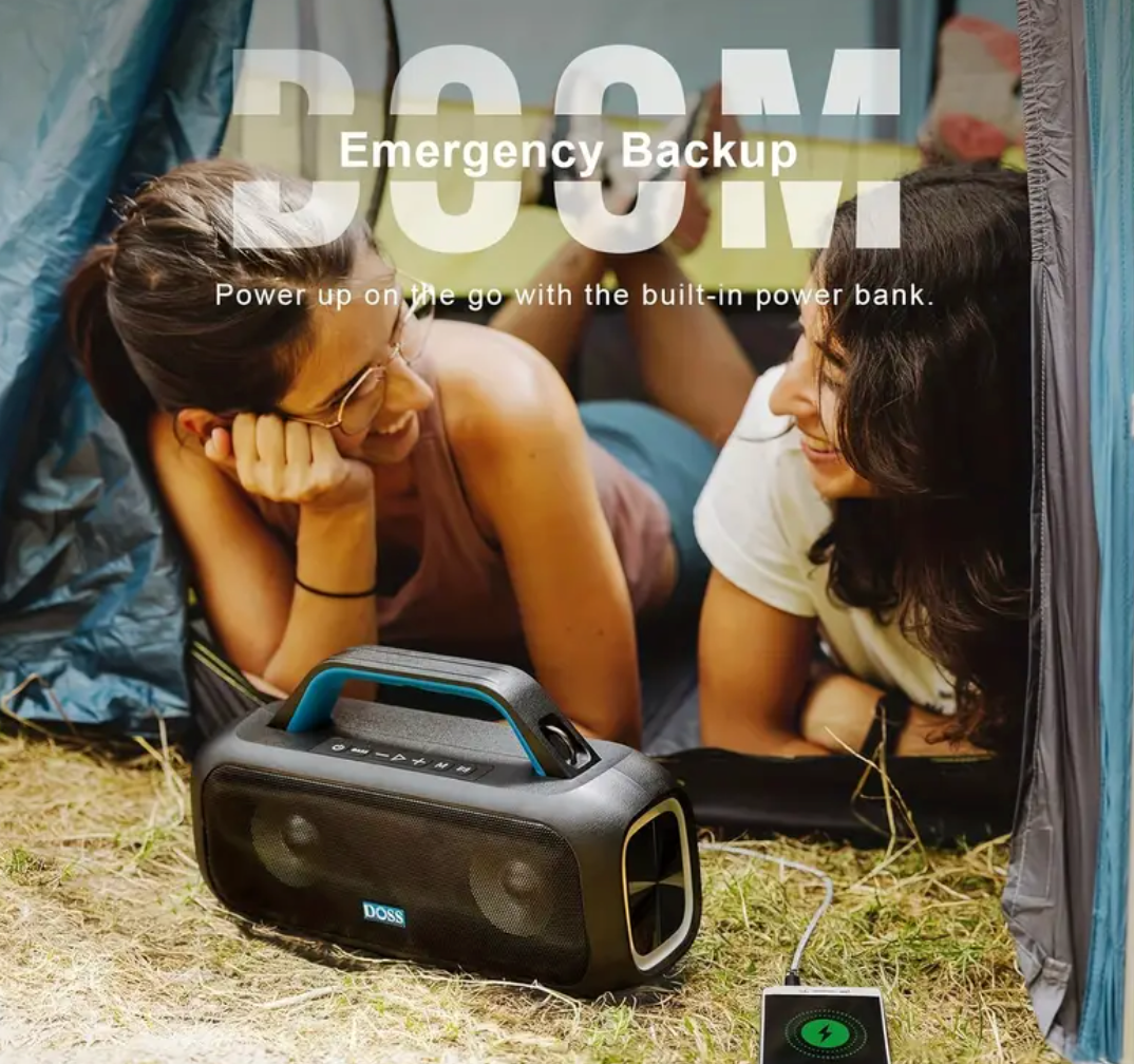 DOSS 60W Portable Speaker | Wireless 5.3 With Stereo Sound