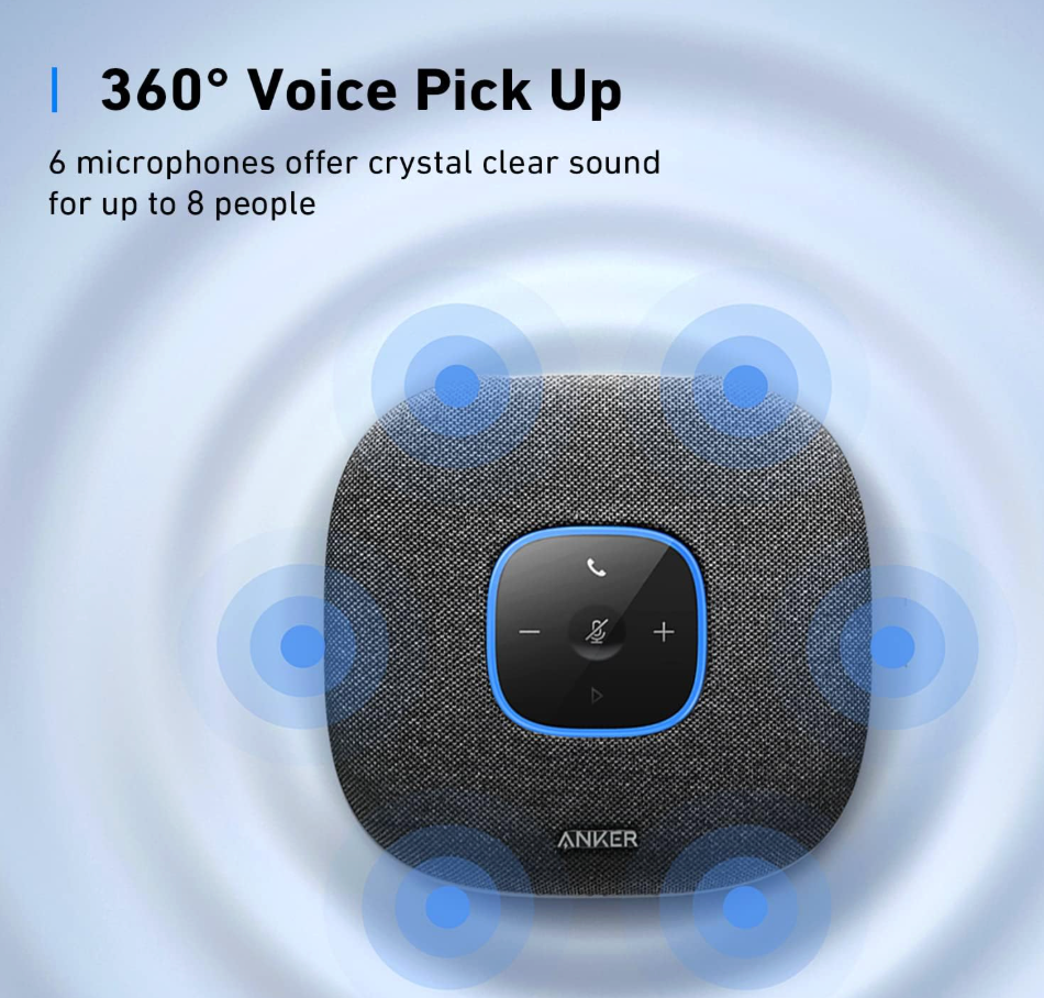 Anker Power Conf S3 Bluetooth Speakerphone with 6 Mics