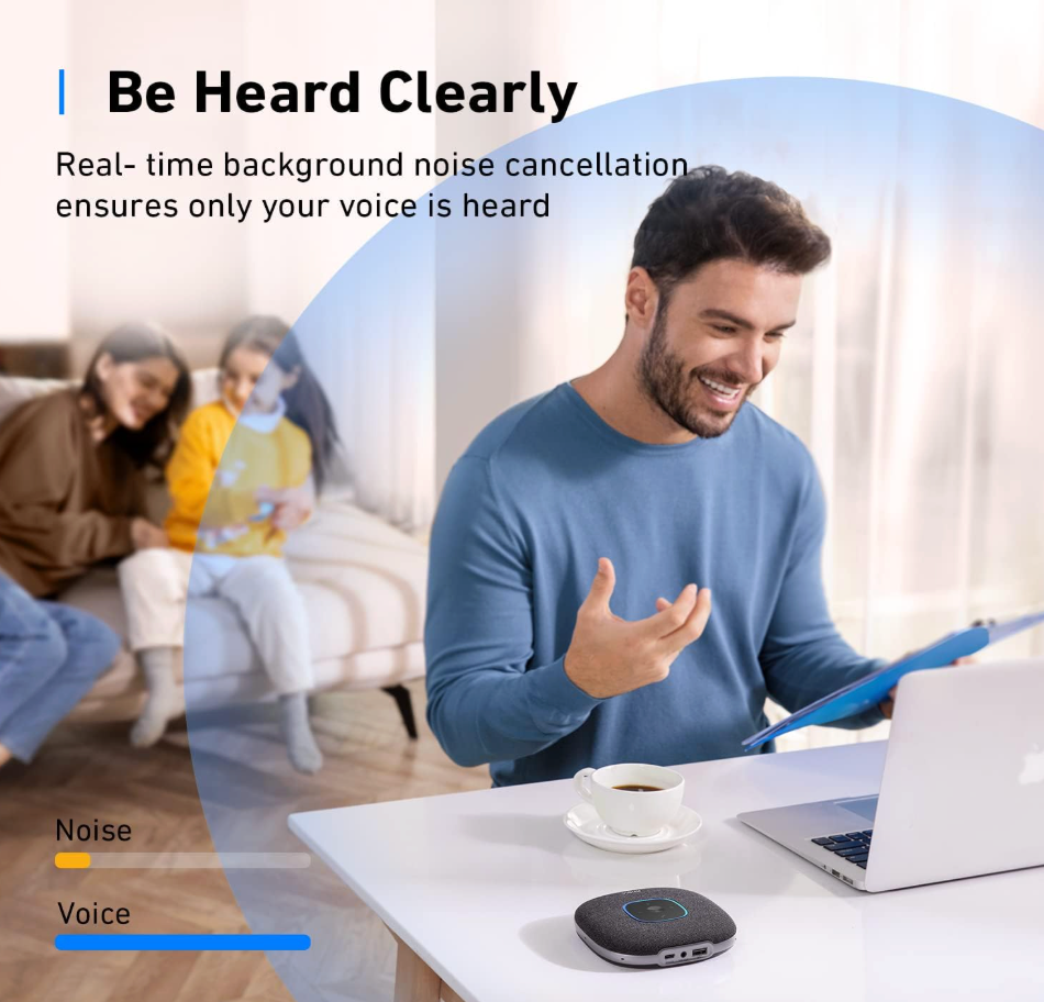 Anker Power Conf S3 Bluetooth Speakerphone with 6 Mics