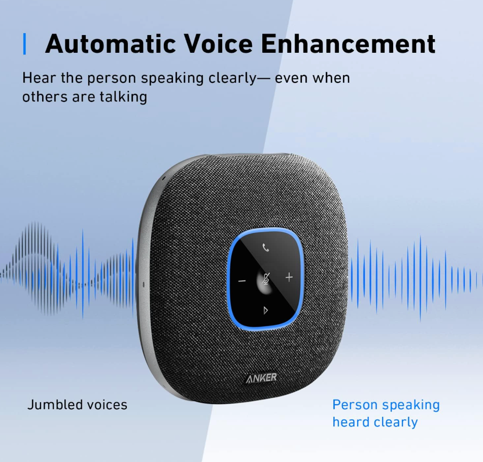 Anker Power Conf S3 Bluetooth Speakerphone with 6 Mics