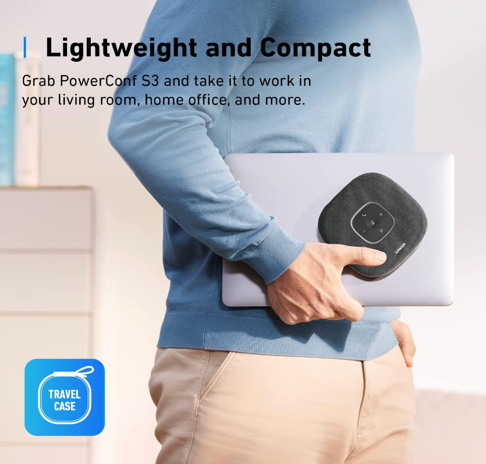 Anker Power Conf S3 Bluetooth Speakerphone with 6 Mics