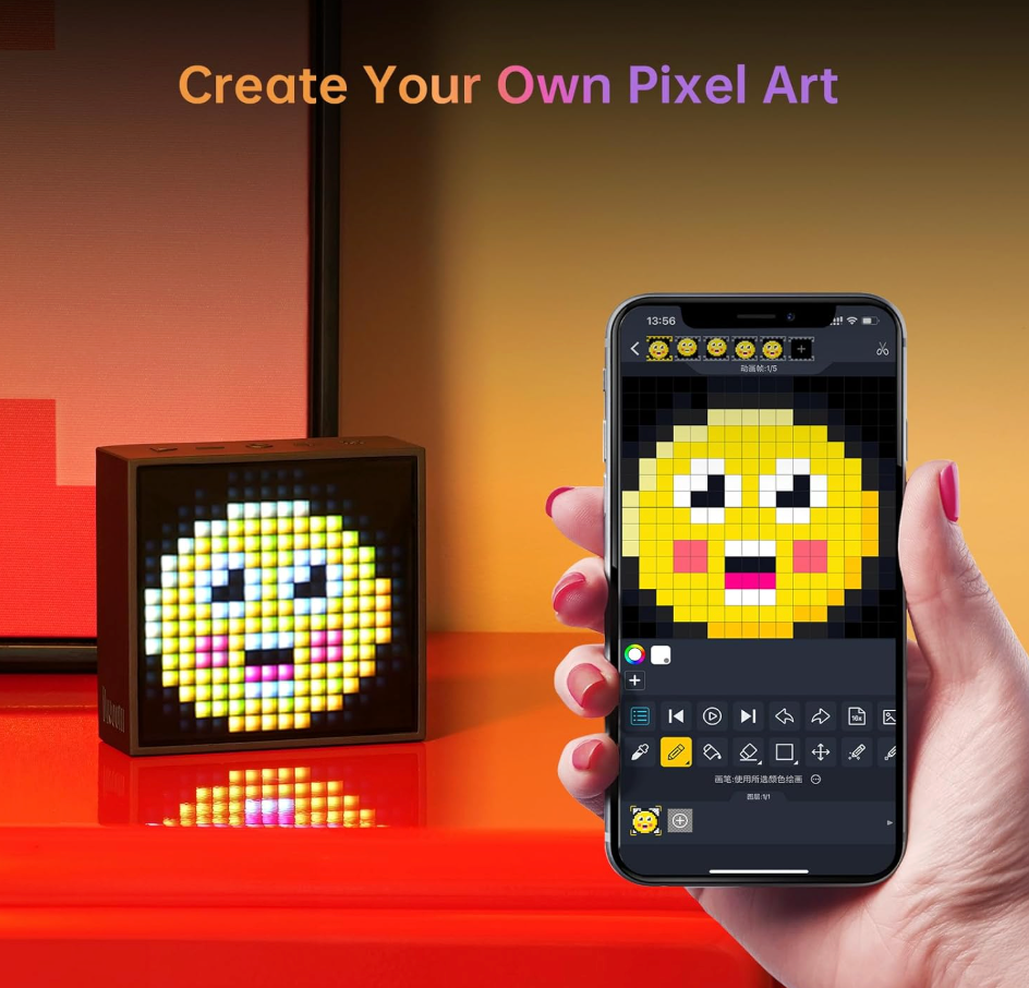 Divoom TimeBox Evo - Pixel Art Bluetooth Speaker
