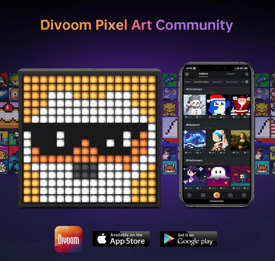 Divoom TimeBox Evo - Pixel Art Bluetooth Speaker
