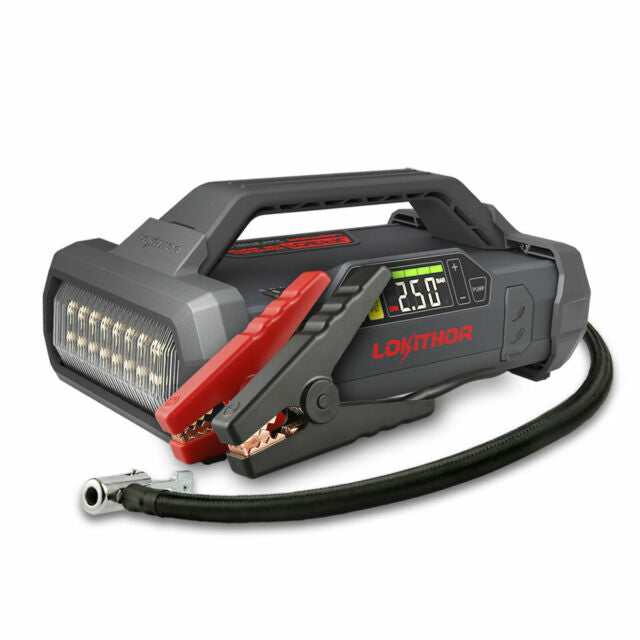 LokiThor JA301 2000A 12V Car Jump Starter With 150PSI Air Inflator + Flashlight