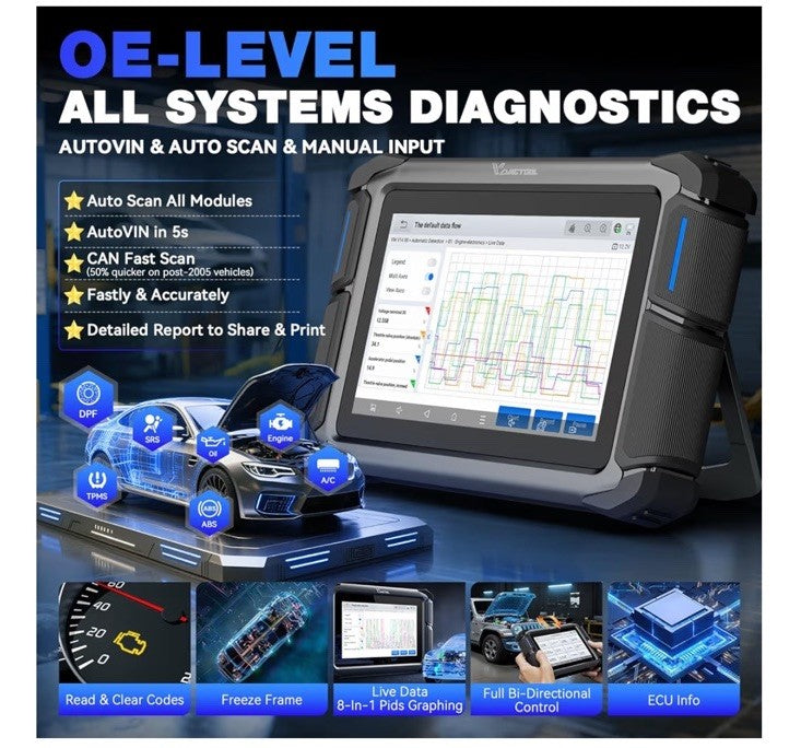 VDIAGTOOL VD70 OBD2 Scanner Bidirectional Tool Full System Diagnostic 39+ Rest