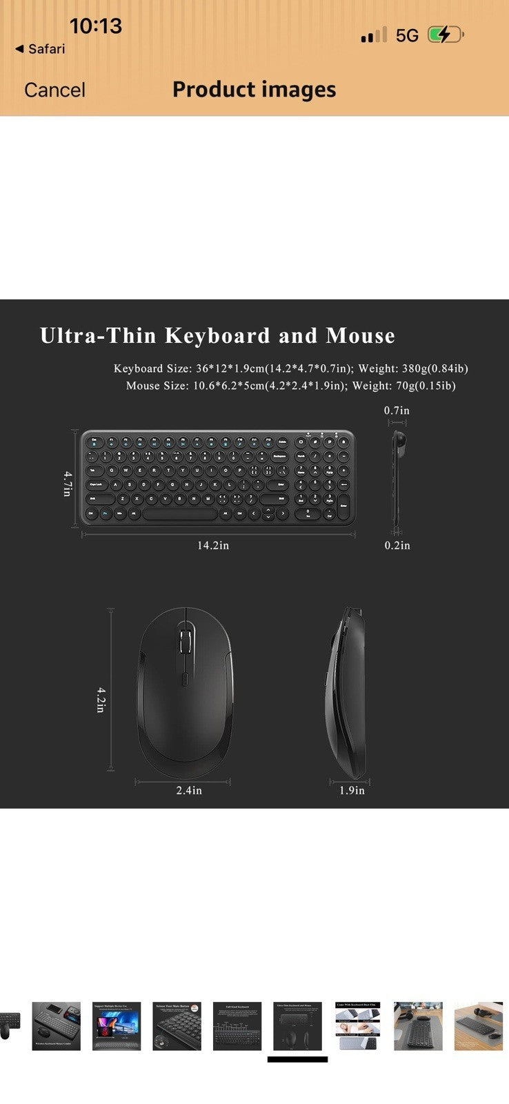 Jelly Comb Wireless Keyboard And Mouse Combo Brand New