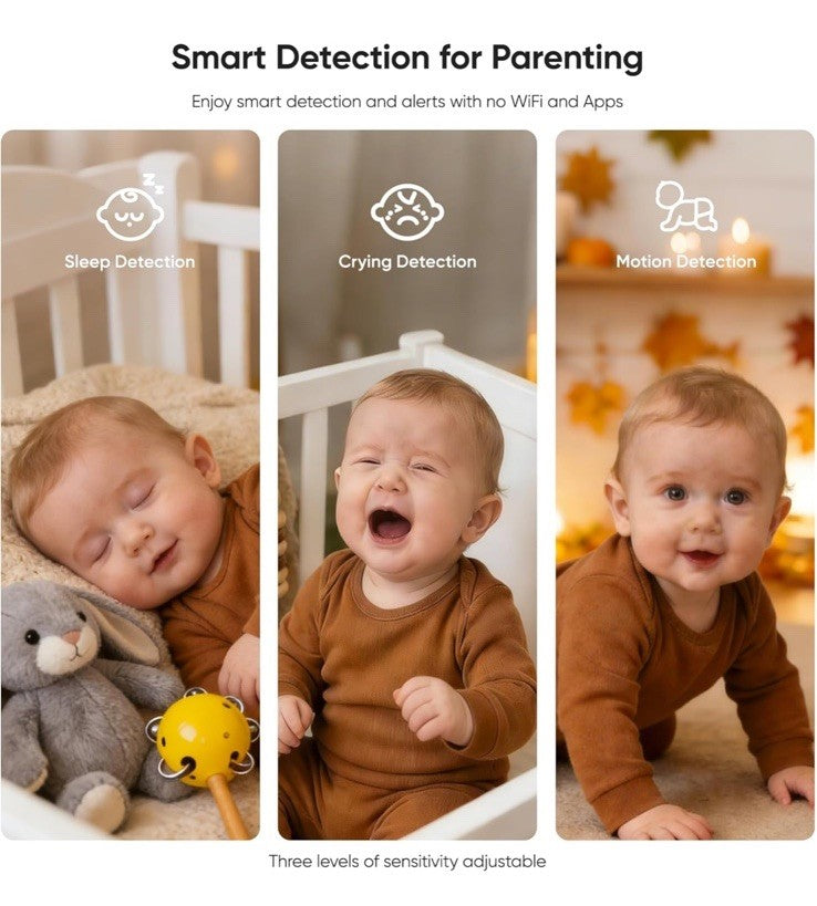 Bonoch Baby Monitor Pro Digital Camera Sleep Crying Temp Motion Detection