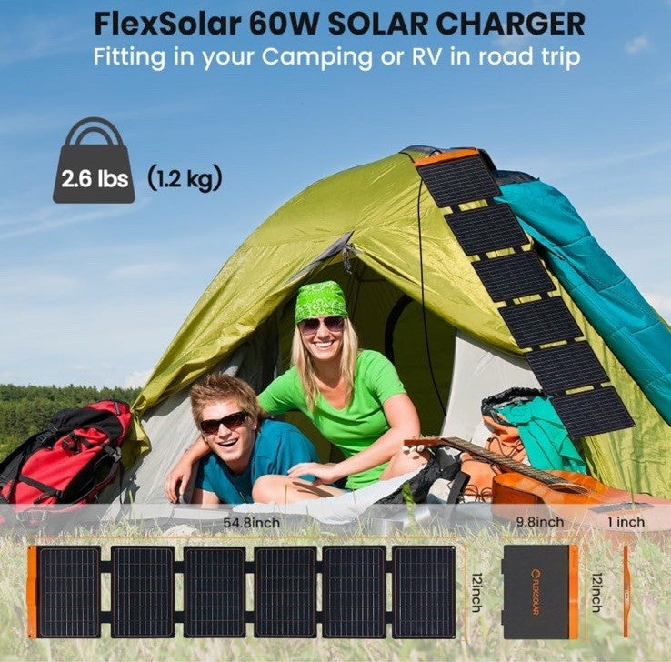 FLEX SOLAR 60W Portable Solar Panel