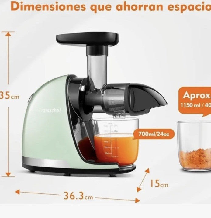 Slow Juicer, AMZCHEF Masticating Juicers Machines with Reverse Function