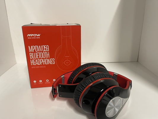 MPOW (BH059B) 059 Bluetooth Headphones, with Transmitter - Black/Red