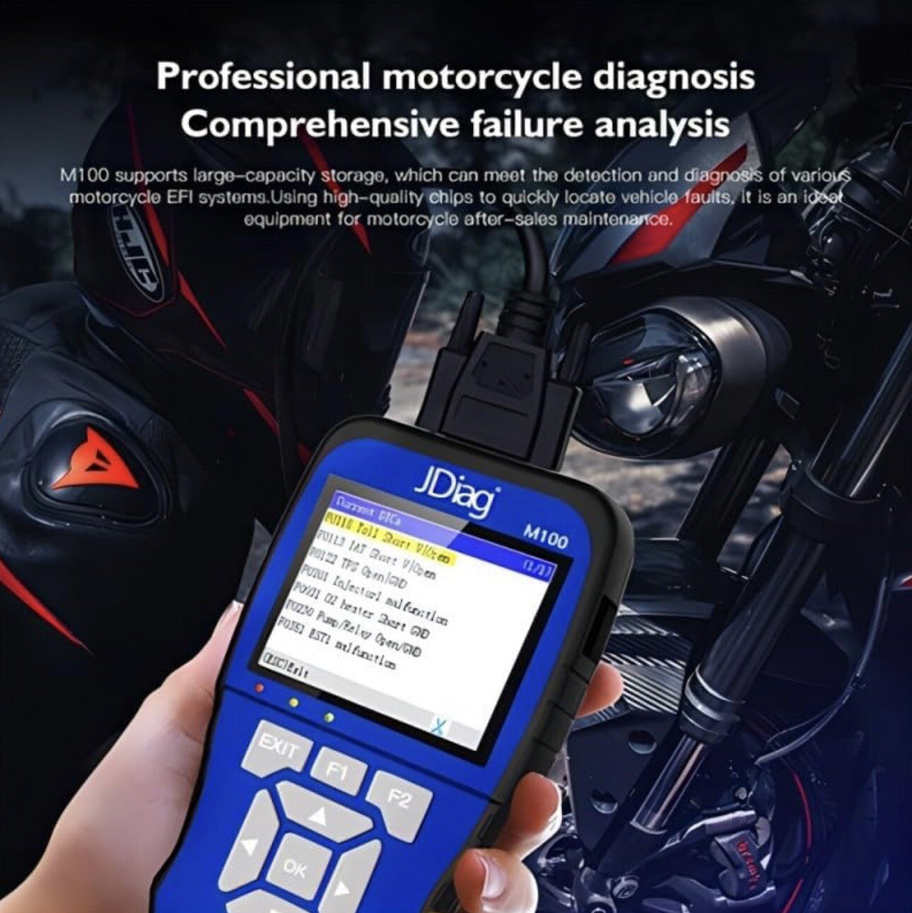 TopDiag M100 Professional Motorcycle Diagnostic Tool for Moto