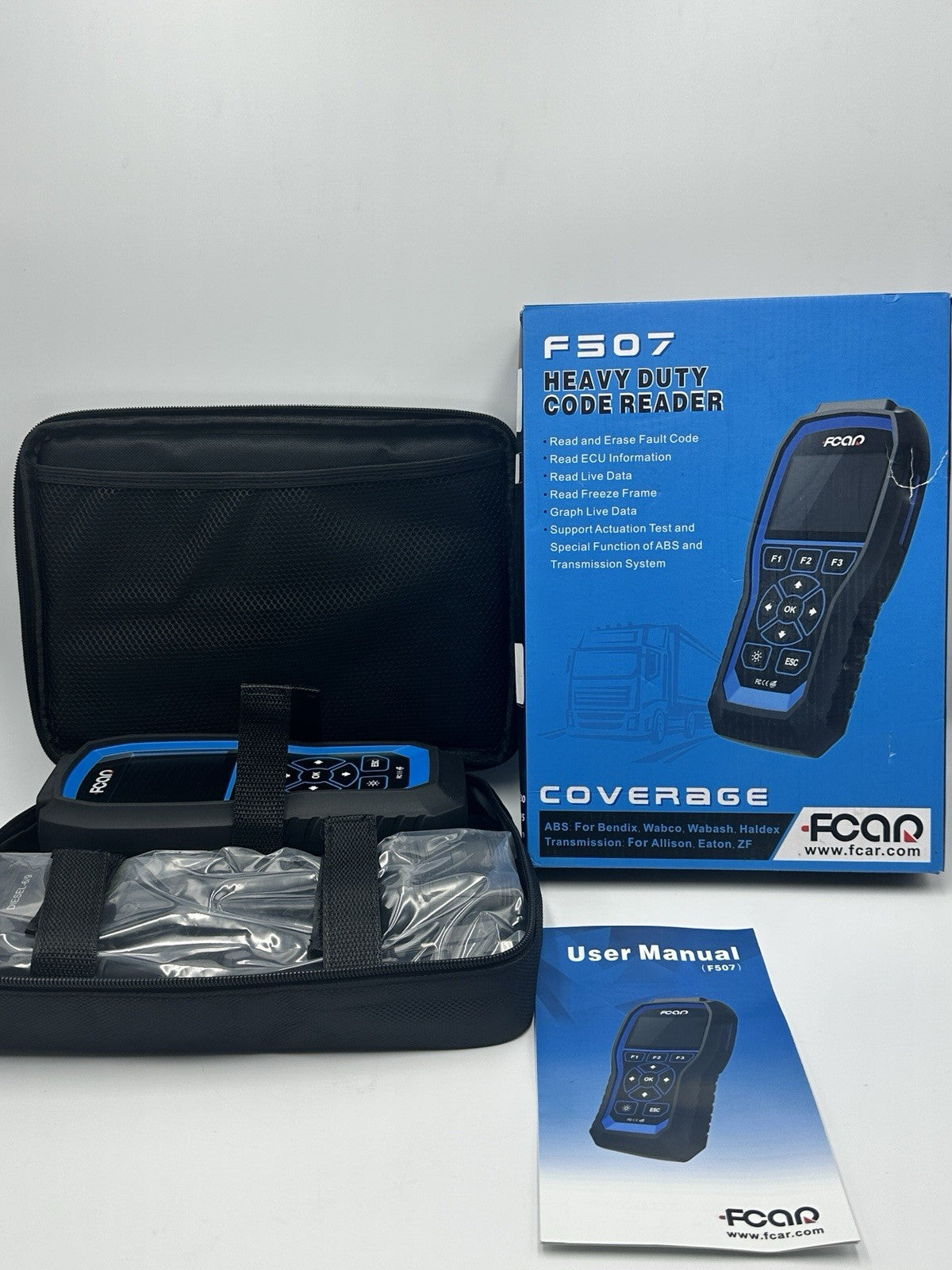 FCAR F507 Heavy Duty Truck Scanner All System Diesel OBD Diagnostic Tool ABS OIL