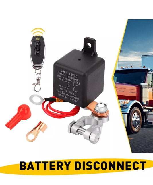 12V 200A Wireless Remote Control Car Battery Disconnect Relay Cut-off