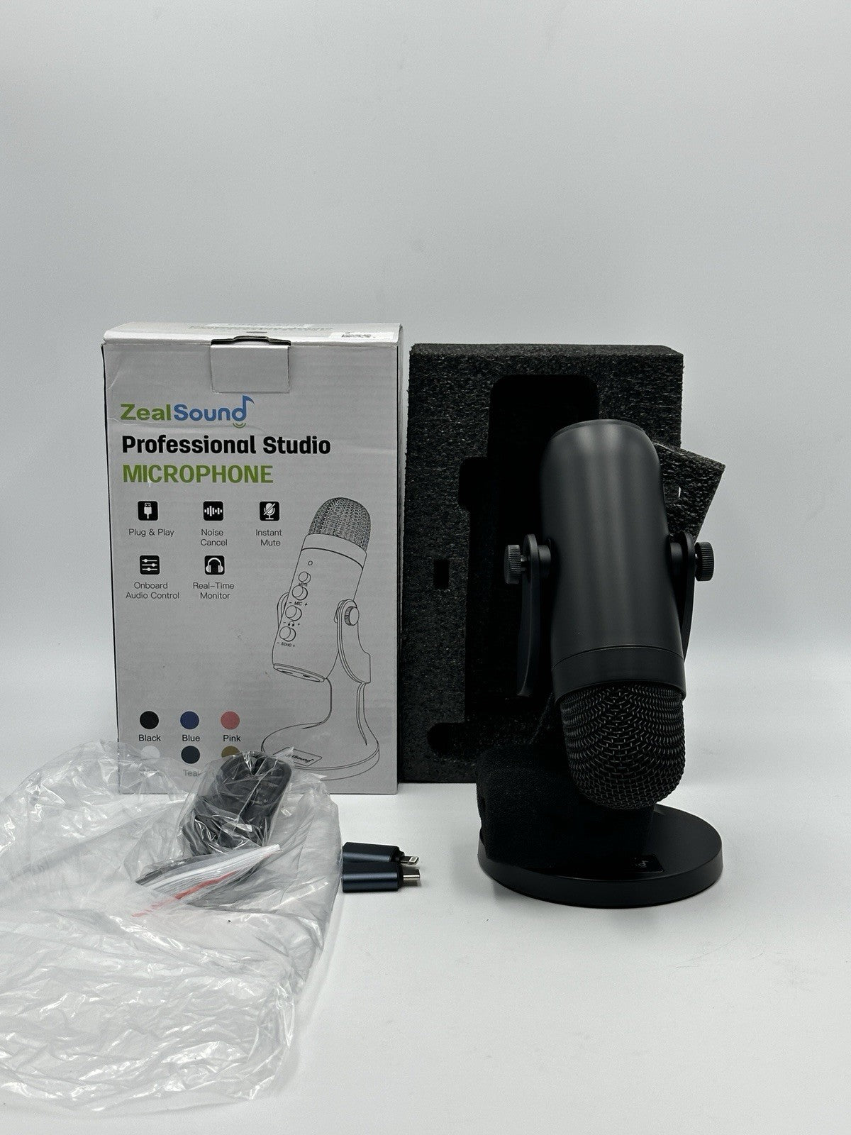 Zeal Sound Professional Studio Microphone - Black - Plug & Play  - Brand New