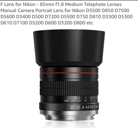 BENOISON 85mm F/1.8 ASPHERICAL MEDIUM TELEPHOTO LENS