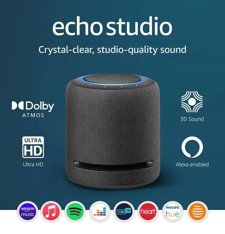 NEW Amazon Echo Studio High-fidelity Smart Speaker 3D Audio & Alexa LATEST Model