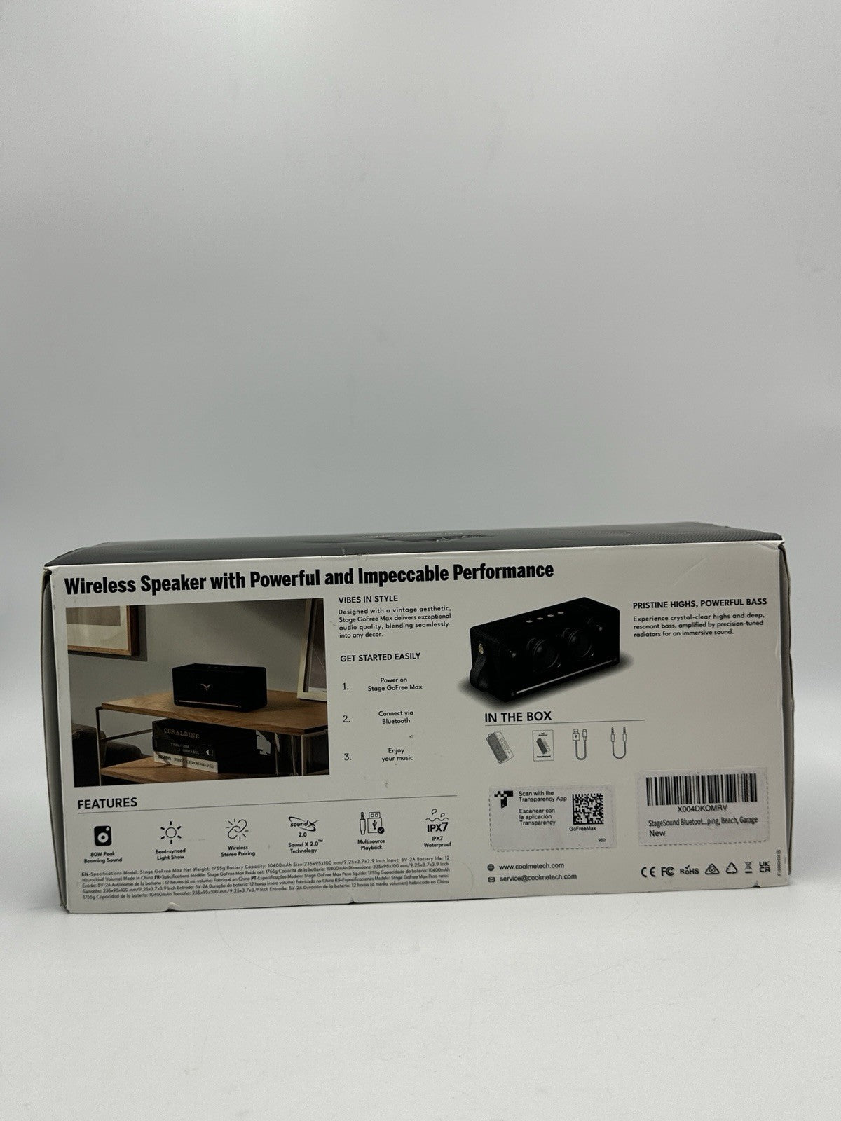 STAGESOUND GO FREE MAX 80WATSS SPEAKER