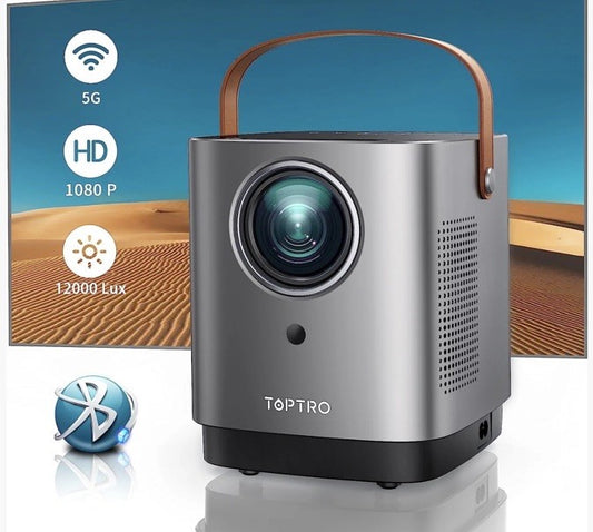 TOPTRO TR23 5G WiFi Bluetooth Projector,  Mini Projector Y3