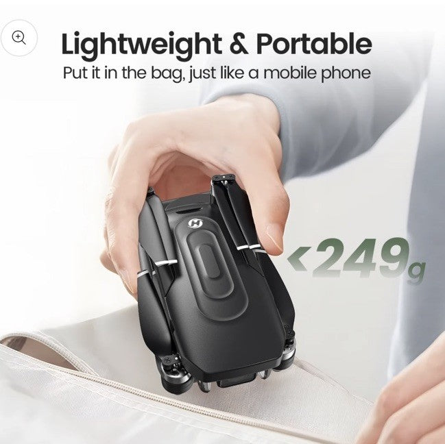 Holy Stone HS175G GPS Drone 4K UHD Camera Brushless Motor Foldable Case EUC