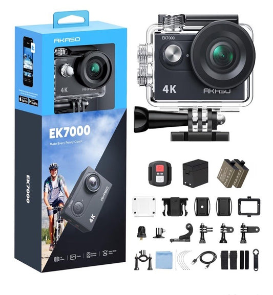 AKASO EK7000 4K Action Camera with EIS & Remote Control Standard Bundle