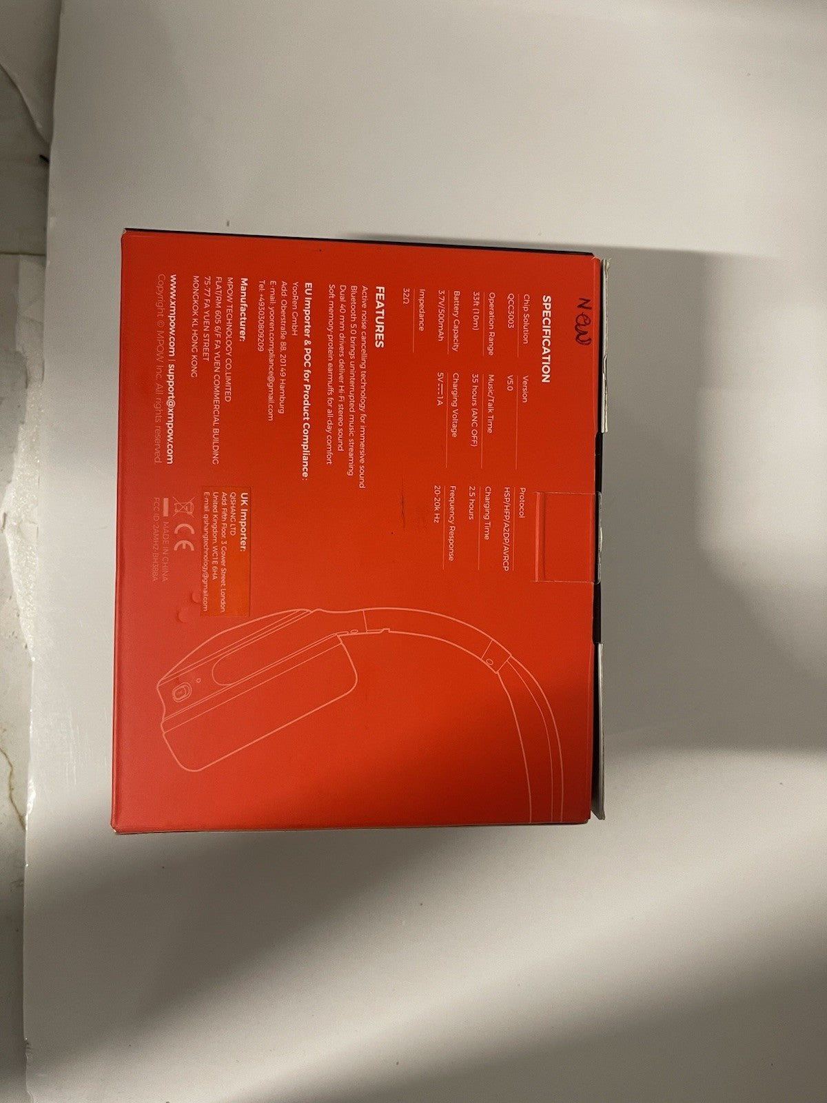 Mpow H19 IPO (BH388A) ANC Wireless Headphones-Rose